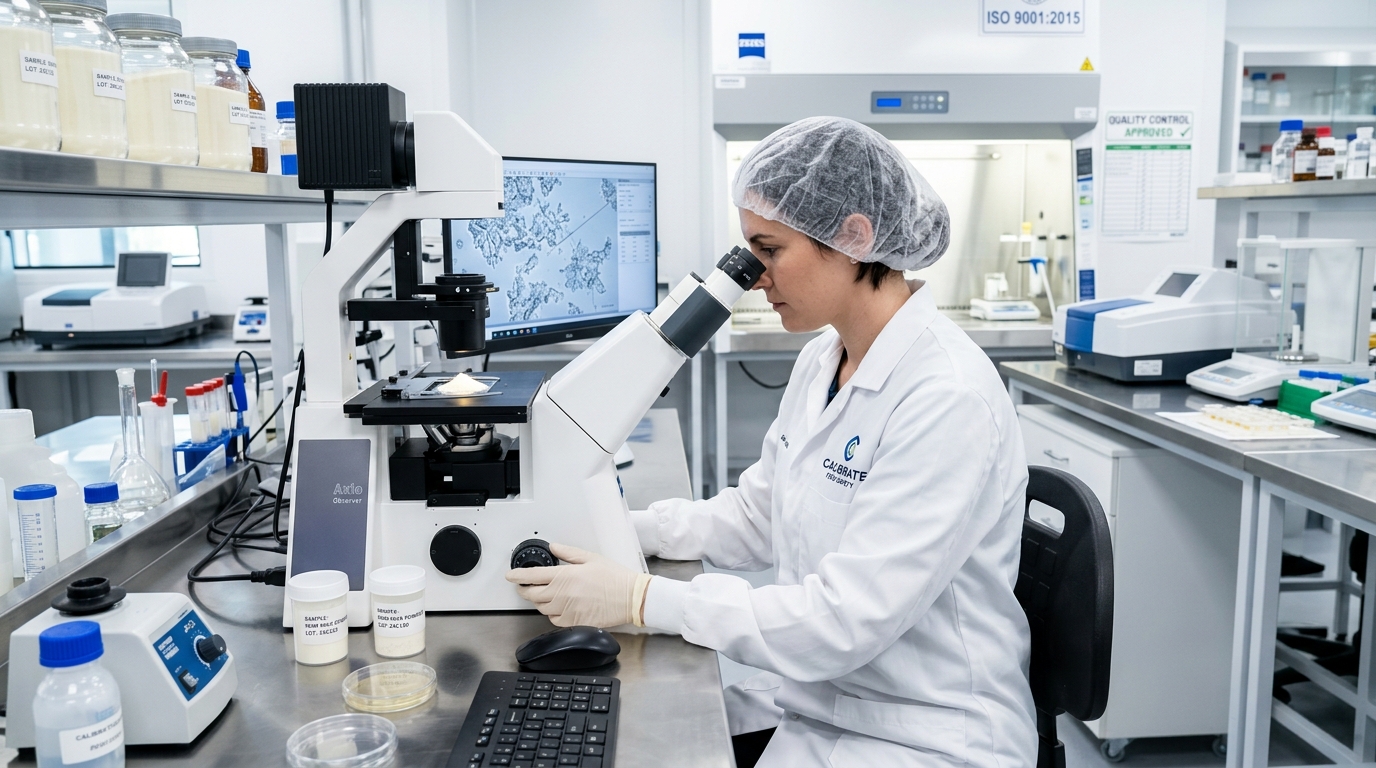 Quality inspection of skimmed milk powder